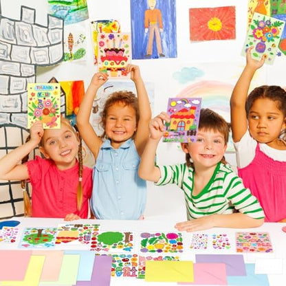 Treasure Cove Card Making Kits for Kids Handmade DIY Greeting Card 12Pcs - Image 5