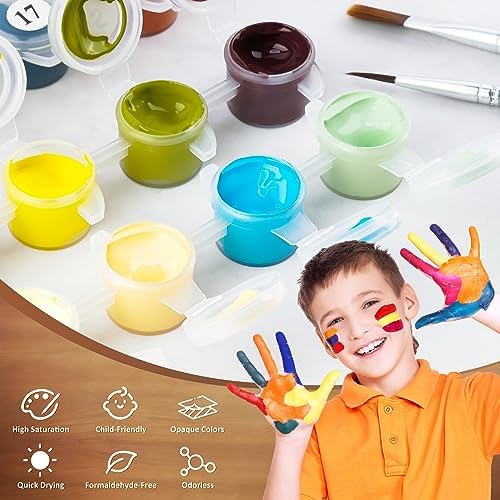 NiArt Paint by Numbers for Adults Beginners, DIY Paint by Numbers on Canvas for Kids, Oil Painting Kits for Gift Home Wall Decor,10 Brushes and Acrylic Paint,12x16 Inch,(Pearl Earring Cat, with Frame) - Image 5