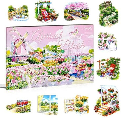 Spring Garden PET Sticker Book, Diecut Stickers for Journaling by Diuhofart