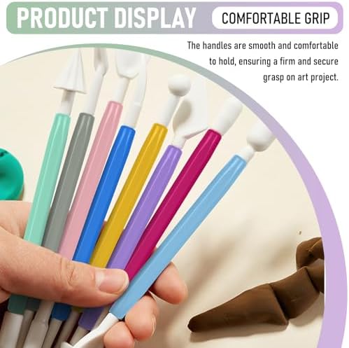 18PCS Double Ended Clay Sculpting Tools Set for Air Dry Polymer Clay Craft - Image 3