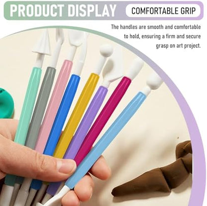 18PCS Double Ended Clay Sculpting Tools Set for Air Dry Polymer Clay Craft - Image 3
