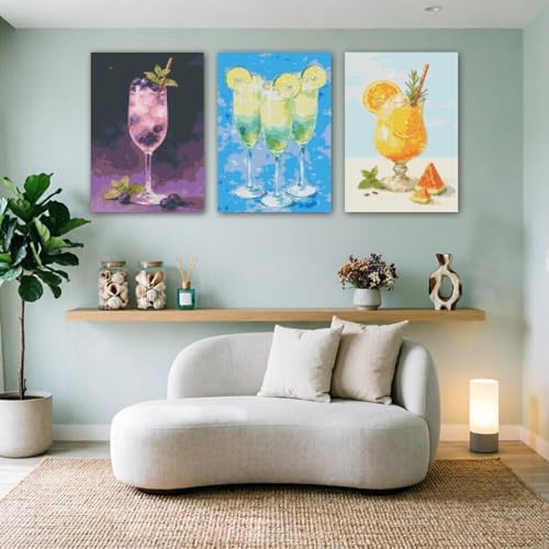 DOTSOPS 5D 6 Pcs Juice Diamond Painting Kits for Adults Diamond Art Kits - Image 7