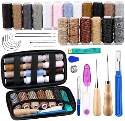 BUTUZE Upholstery Repair Kit, Leather Sewing Kit, Sewing Waxed Thread by BUTUZE