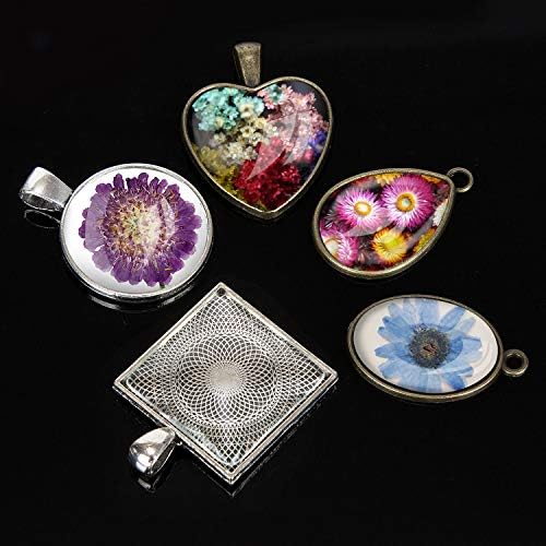 31Pcs Resin Molds Jewelry Making Kit Pendant Trays with Silicone Molds - Image 3