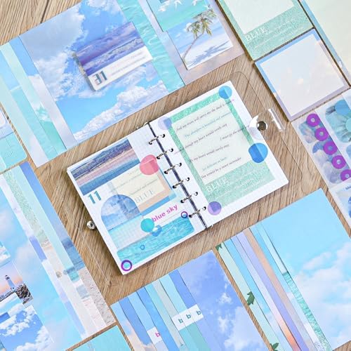 Scrapbooking Supplies Kit, A6 Grid Notebook, Vintage Junk Journaling Kit - Image 3