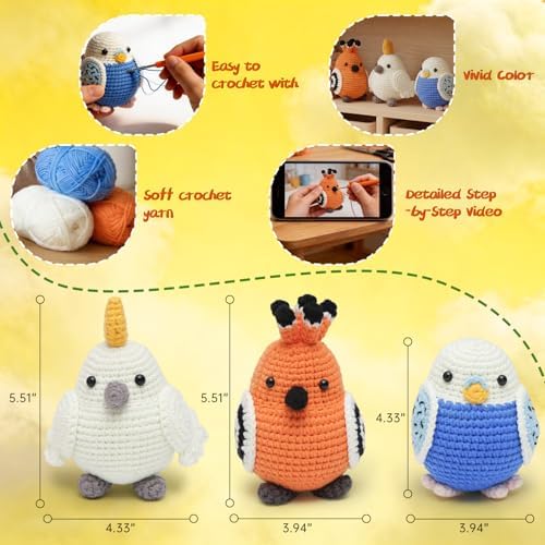 GONELYON Crochet Kit for Beginners, Crochet Starter Kits - Image 6