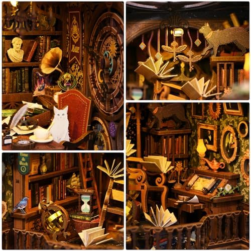 Book Nook Kit, Book Nook Kits for Adults DIY Booknook Model Build - Image 4