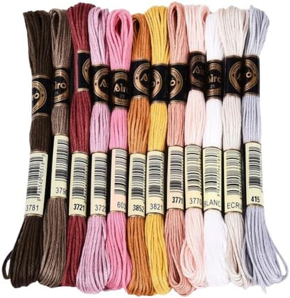 105 Yards Embroidery Variegated Floss for Hand Sewing Making by CABODYALS