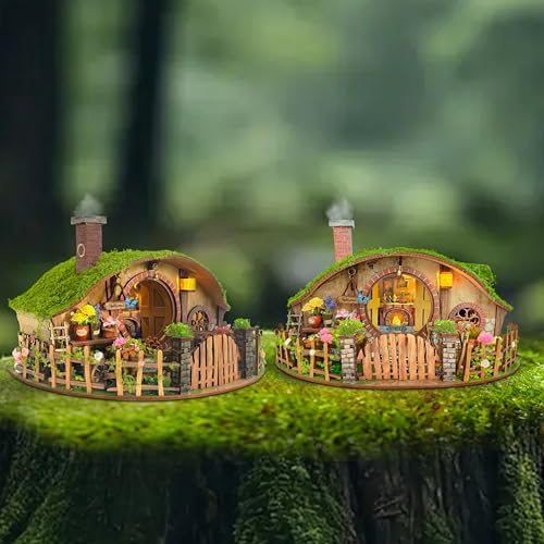 DIY Miniature House Kit - Mini House Enchanting Forest Building Kit with LED, Wooden 3D Puzzles Blind Box Design, Dollhouse Kit Gift for Adults Teen - The Magic Ring House (SQ-59) - Image 6