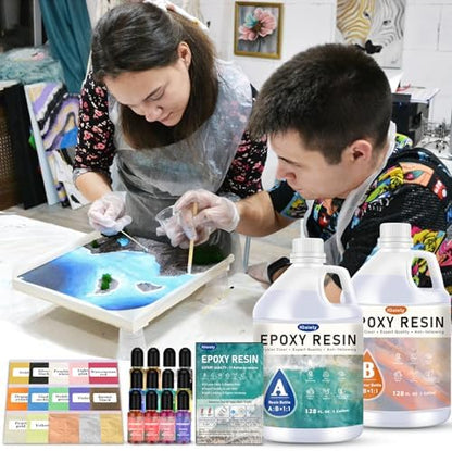 IGaiety Epoxy Resin Kit, 2 Gallon Crystal Clear Self-Leveling Resin - Image 6