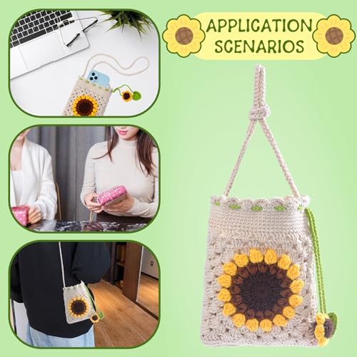 Pnytty Crochet Bag Kit, Crochet Kit for Beginners with Crocheting Tools - Image 6