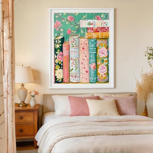 CSZPPQAF Paint by Number Kit for Adults, Book Flower Paint by Number Kits on Canvas, DIY Color Oil Painting for Home Wall Decor 12X16inch - Image 6
