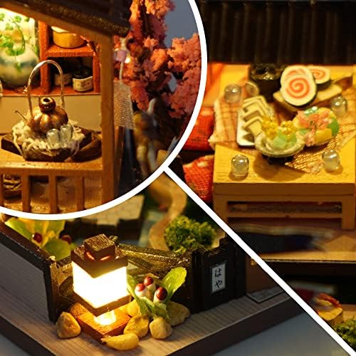 MAGQOO DIY Miniature Dollhouse Kit DIY Miniature House Kit Tiny Mini House Kits with Furniture 1:24 Scale 3D Puzzles(Mini Cherry Garden) - Image 7