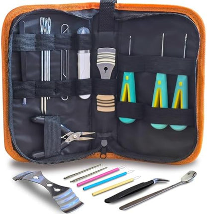 Candle Making Kit for Adults Beginners with Storage Bag, Candle Making Supplies Used for Punching and Inserting Candle Mold Wicks, Candle Making Tools Including Punching Needle with Hook and Large Eye by DiaWiew