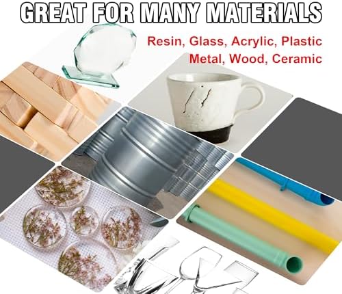 UV Resin Kit with Rechargeable UV Light, 60g Fast Curing UV Resin Glue - Image 5