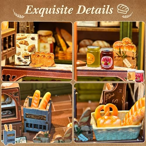CUTEBEE Book Nook, DIY Miniature House Kit, Bakery Dessert Shop Booknook - Image 5