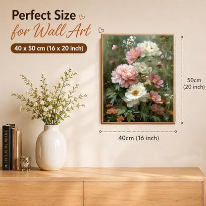 AUKELHJ Paint by Numbers Kit for Adults Beginner, Flowers, 16X20 Inch - Image 3