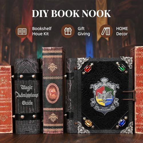 MiniCity Magic Admissions Book Nook Kit, DIY 3D Wooden Puzzle with LED - Image 6