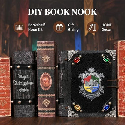 Book Nook Kit, DIY Miniature Dollhouse Magic Admissions Guide - Image 5