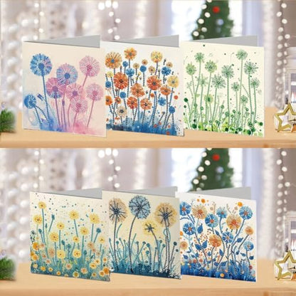 DDGYP 6pcs Diamond Art Cards with Envelopes for Birthday & Daily Greetings - Image 3