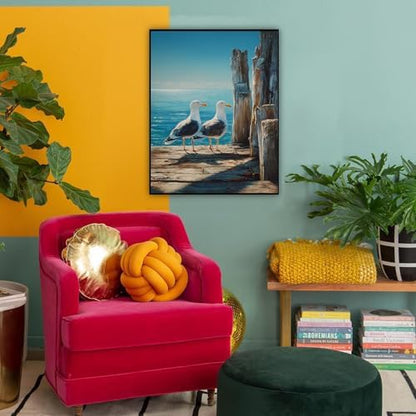 HITO Seagull Paint by Numbers Kit for Adults 16x20 Inch Frameless - Image 3