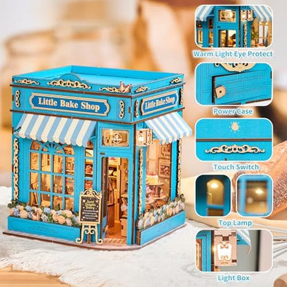 TOYQI Book Nook Kit, DIY Miniature Dollhouse Kit for Adults and Teens - Image 4