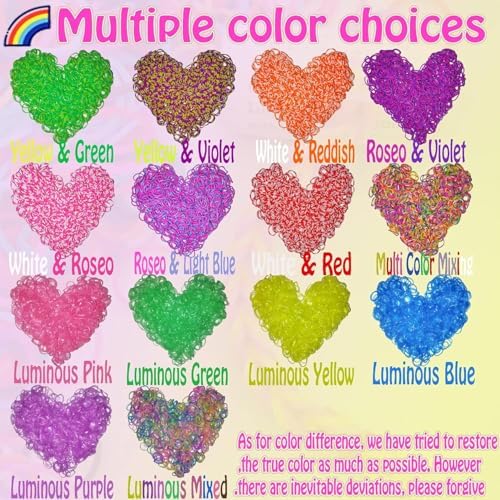 Loom Rubber Band Refill, Macaroon Yellow 900 Pcs. - Image 4