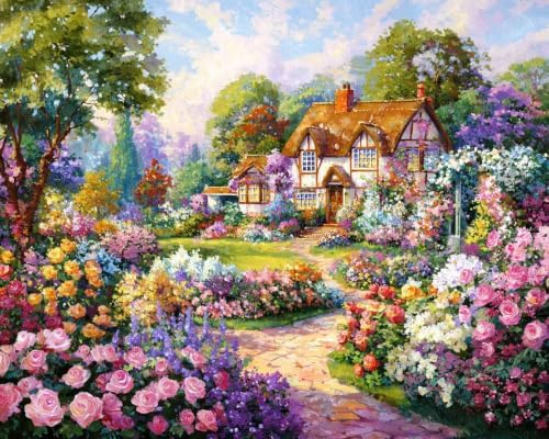 TELMOXA Garden Paint by Numbers Kit for Adults, 16x20 in by Unknown