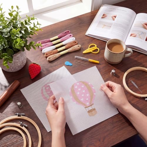 XunYee Needlepoint Canvas Kit, Hot Air Balloon - Image 6