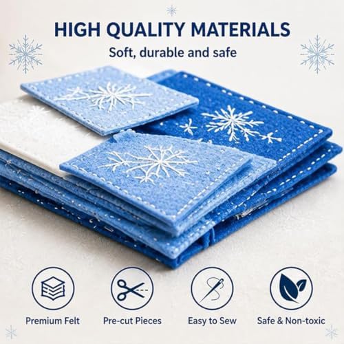 Arctic Winter Guardians DIY Patchwork Kit, Felt Animal Sewing Kit for Beginners, 3D Stuffed Animals Mythical Creature for Adult, Pre-Cut Handmade Craft Kit for Home Decor & Creative Gift (Color10) - Image 2