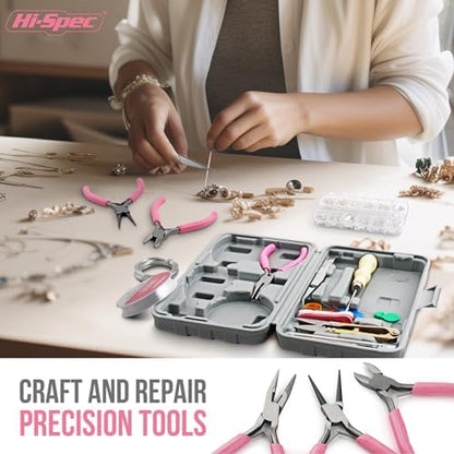 Hi-Spec Jewelry Making Supplies Kit for Adults with Findings Accessories - Image 5