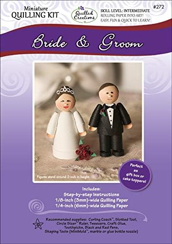 Quilled Creations Bride & Groom Miniature Kit by Quilled+Creations