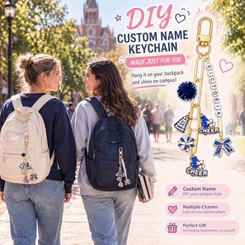 Nosiny 530 Pcs DIY Cheer Charms Keychain Making Kit - Image 3