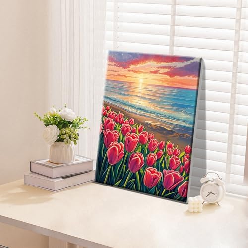 ATDMS Paint by Numbers Kit for Adults with Frame, 8 x 12 Inch - Image 3