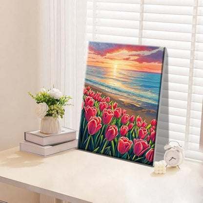 ATDMS Paint by Numbers Kit for Adults with Frame, 8 x 12 Inch - Image 3