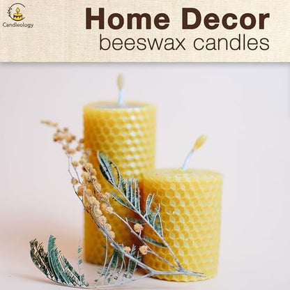 Beeswax DIY Candle Making Kit - Natural Candle Rolling Kit for Beginners with 7 Beeswax Sheets & Multiple Decorations to Make Candles - Image 6