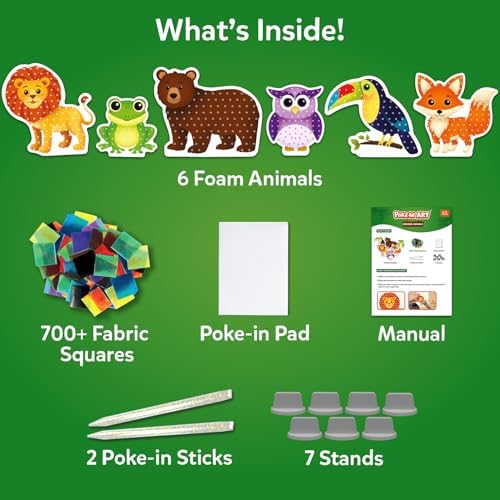 Skillmatics Poke-in Art – Animals, Wood Craft Kit, Gift for Boys & Girls - Image 3