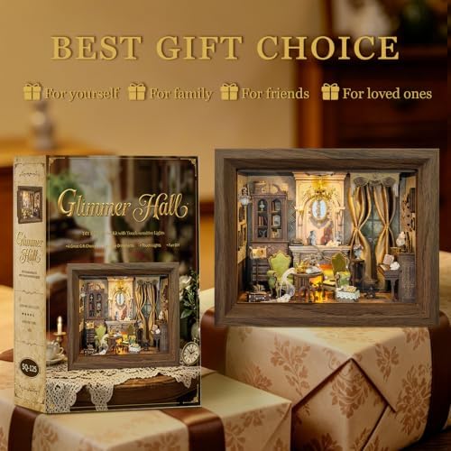 Book Nook Kit DIY Miniature House 3D Wooden Puzzle - Glimmer Hall - Image 4