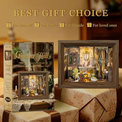 Book Nook Kit DIY Miniature House 3D Wooden Puzzle - Glimmer Hall - Image 4