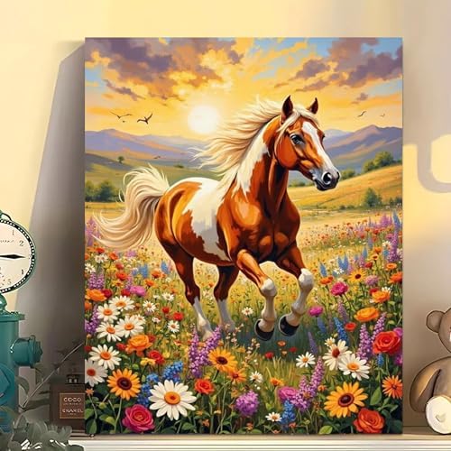 Arttoplus Horse Paint by Numbers Kit for Adults Beginner 16x20 inch - Image 3