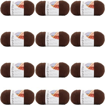 MICHAELS Bulk 12 Pack: Soft Classic™ Solid Yarn by Loops & Threads® - Image 6