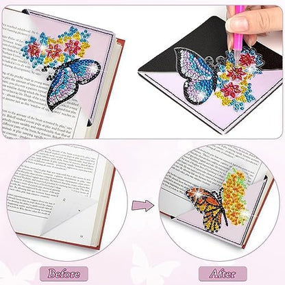 WIVICO 8Pcs Diamond Painting Bookmarks, Diamond Pearl Art Kits for Adults - Image 4