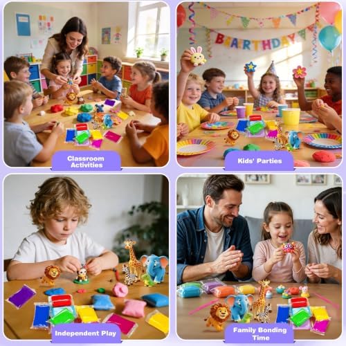 EDIFON Air Dry Clay, 24 Colors Foam Magic Modeling Clay for Kids DIY Crafts - Image 6