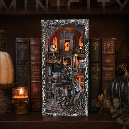 CCCDF Haunting Relics Book Nook Kit, DIY Miniature Dollhouse Kit - Image 6