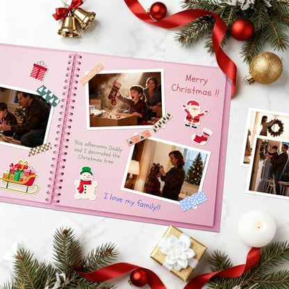 DIY Scrapbook Photo Album,40 Pages,10x10 Inch,Pink - Image 2