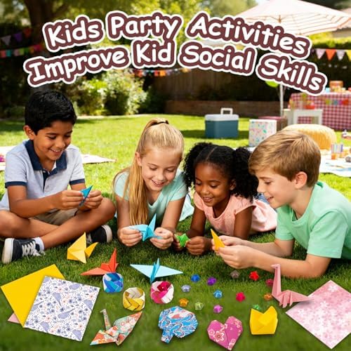 hapray Japanese Origami Paper & 360 Flash Star Origami Kit for Kids 5-12 - Image 2