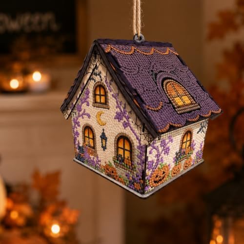 FRANDEK DIY Wooden House Diamond Art Painting Kit for Adults Home - Image 4