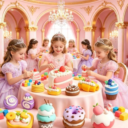 Both idea Air Dry Clay Dry Clay Kit Air Clay Kit & Clay Kits for Kids with Air Dry Clay Tools, Dry Air Clay Craft Cake Dessert Ideal Kid Craft School Party Classroom Birthday Party Gifts - Image 6