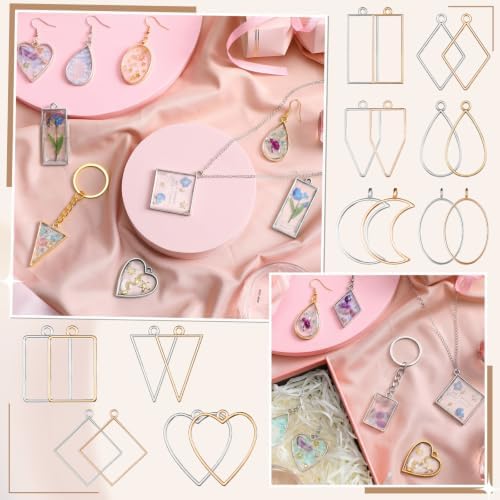 Inbagi 180 Pcs Open Bezels for Resin Jewelry - Image 3