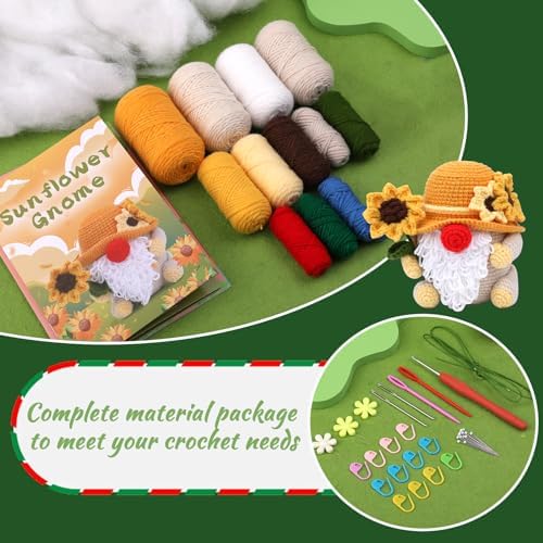 SOCNITC Santa Claus Knitting Crochet Kit for Beginners with Crochet Hook - Image 5